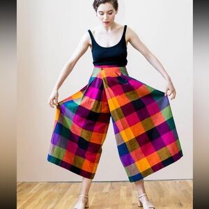 NWT Rujuta Sheth Frida Pants in Multi Chex